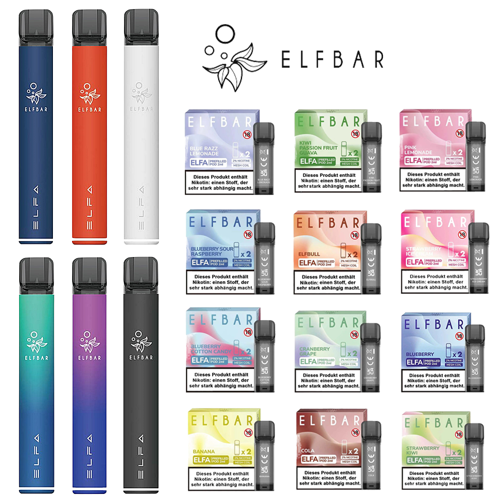 ELF BAR ELFA POD BUNDLE | Prefilled Pod Kit & Liquid Pod Starterset ...