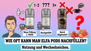 wie oft kann man elfa pods nachfüllen